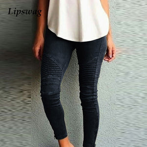2021 Casual High Waist Solid Sports Trousers Women Draped Zipper Pencil Pants Elegant Push Up High Stretchy Pants Streetwear 5XL