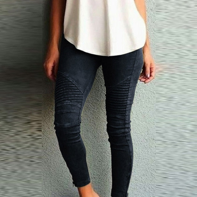 2021 Casual High Waist Solid Sports Trousers Women Draped Zipper Pencil Pants Elegant Push Up High Stretchy Pants Streetwear 5XL