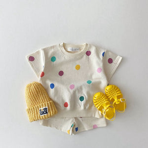 2pcs Set T-Shirt & Shorts