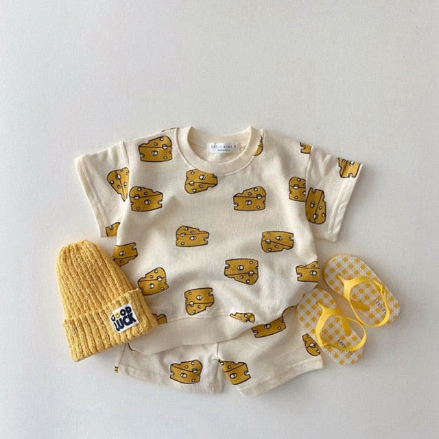 2pcs Set T-Shirt & Shorts