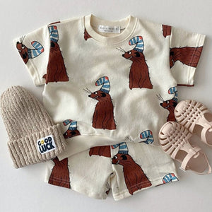 2pcs Set T-Shirt & Shorts